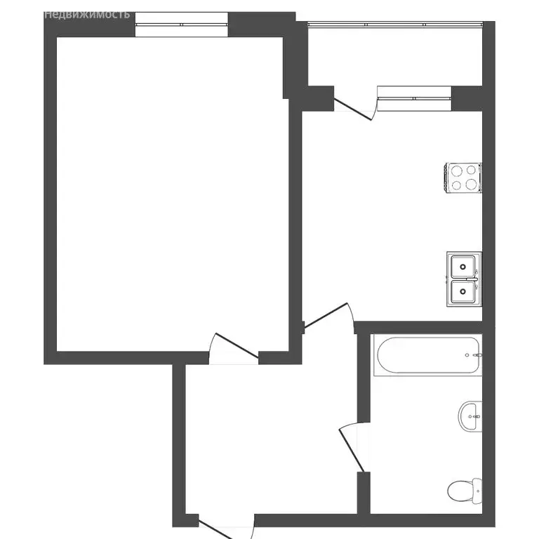 1-комнатная квартира: Тюмень, Вересковая улица, 9 (49.9 м) - Фото 1