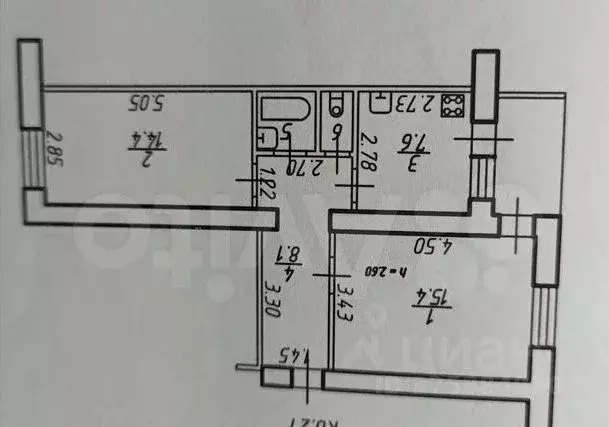 2-к кв. Ставропольский край, Ставрополь №21 мкр, проезд Ботанический, ... - Фото 2