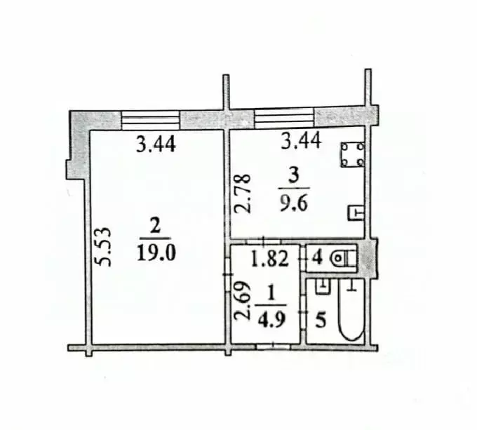 1-к кв. Липецкая область, Липецк ул. Бунина, 22 (37.1 м) - Фото 1