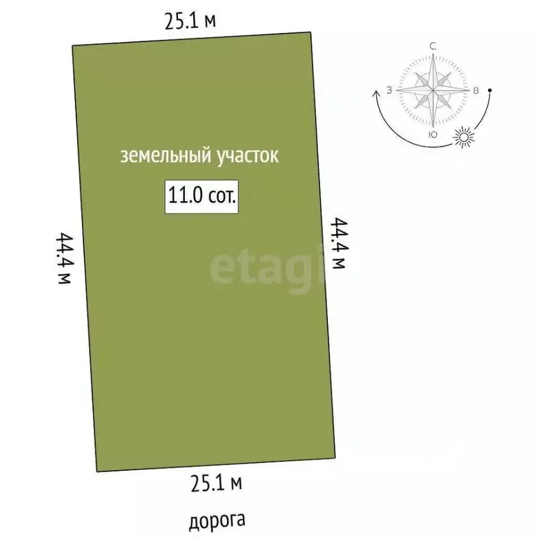 Участок в Тюменская область, Нижнетавдинский муниципальный округ, ... - Фото 1