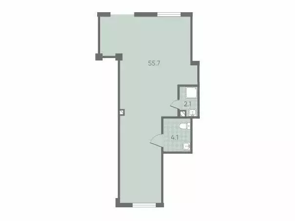 Офис (62.6 м) - Фото 1