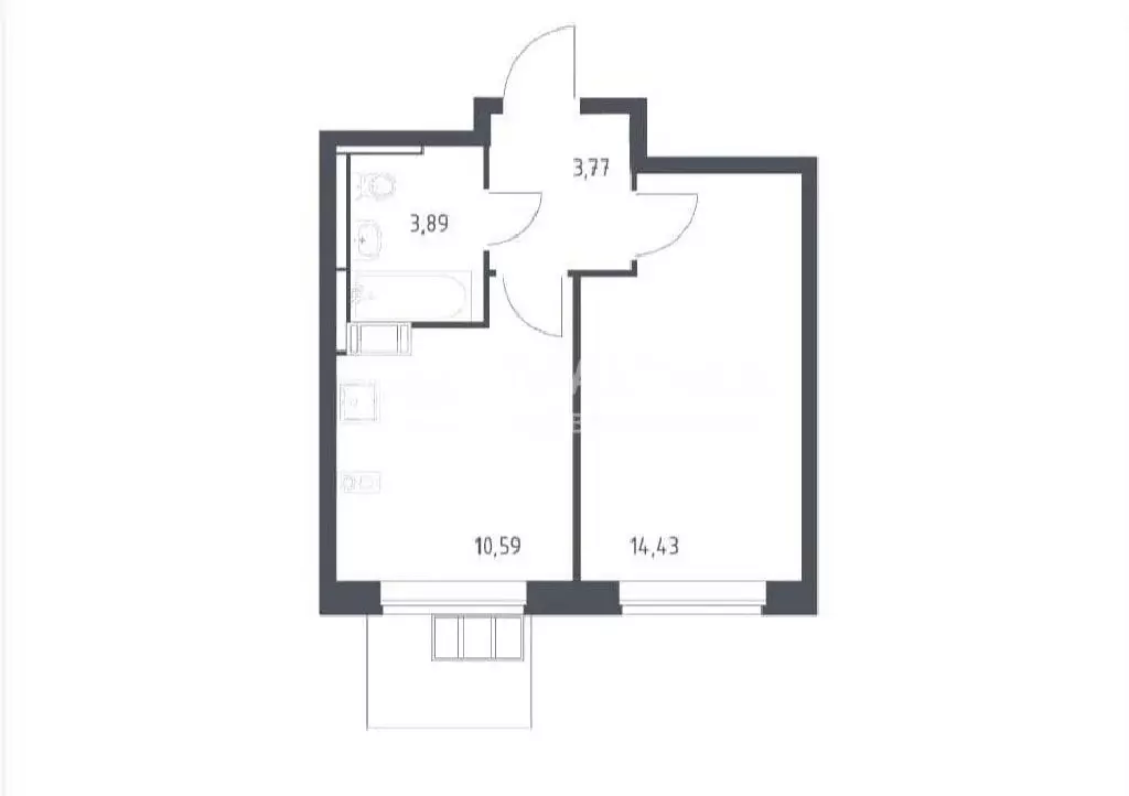 Продается 1-комнатная квартира - Фото 1
