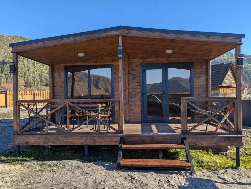 Дом в Алтай, Чемальский район, Элекмонарское с/пос, с. Элекмонар ул. ... - Фото 1