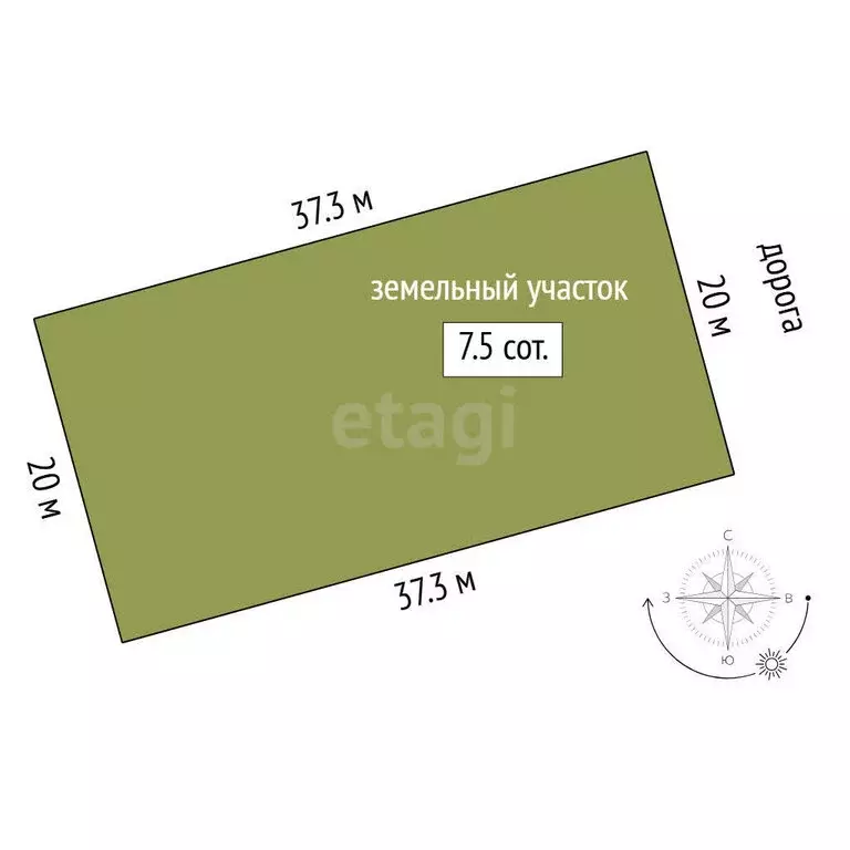 Участок в Тюменский муниципальный округ, садовые участки (7.51 м) - Фото 1