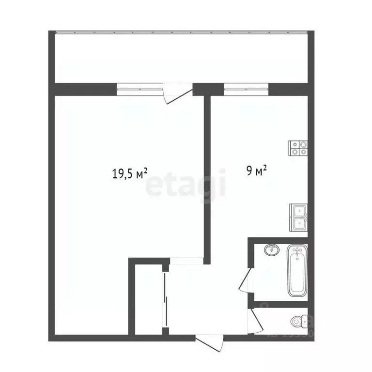 1-к кв. Самарская область, Самара Ставропольская ул., 74 (40.3 м) - Фото 2