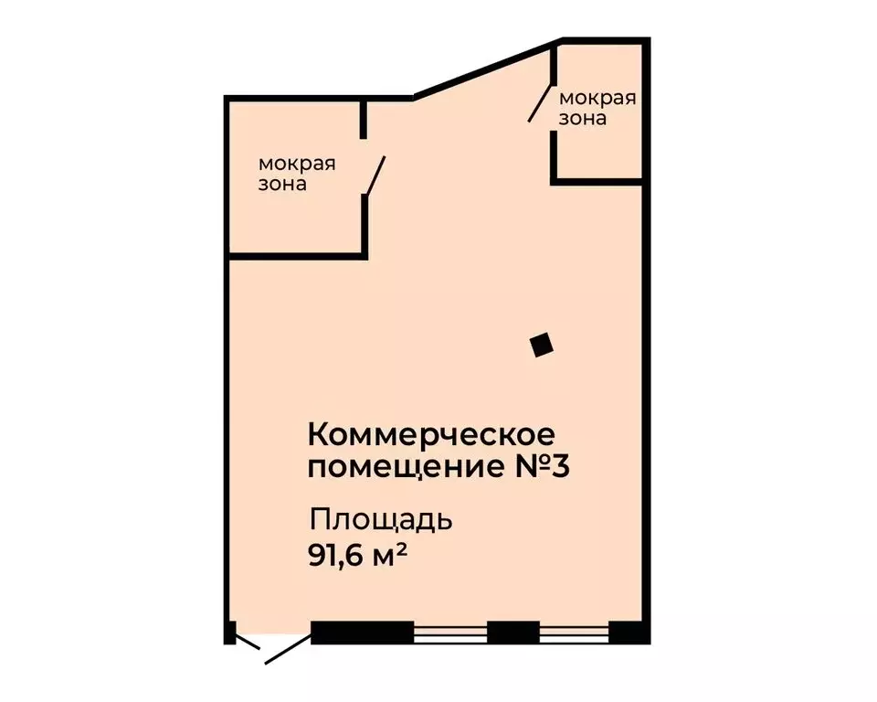 Помещение свободного назначения (91.6 м) - Фото 1