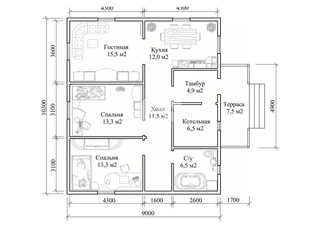 Дом в Новосибирская область, Новосибирский район, Толмачевский ... - Фото 2