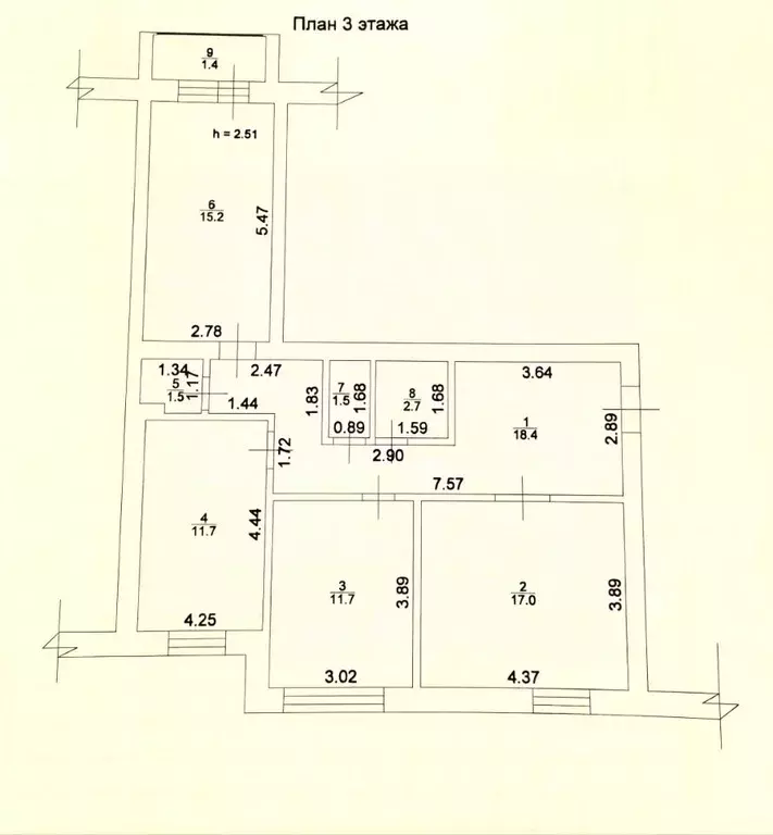 3-к кв. Татарстан, Пестречинский район, Богородское с/пос, д. Куюки ... - Фото 2