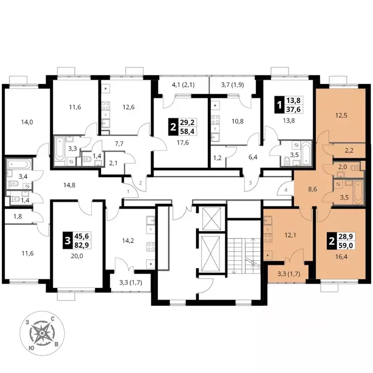 2-к кв. Московская область, Ленинский городской округ, пос. Битца ... - Фото 2