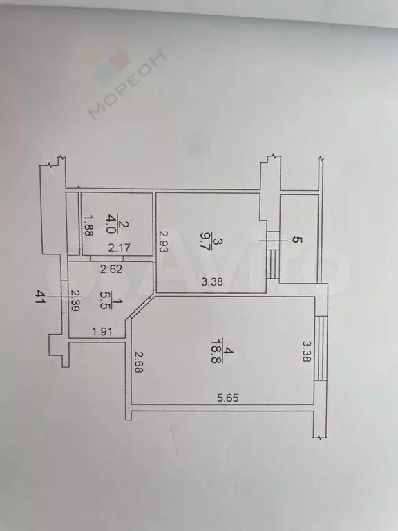 1-к. квартира, 38 м, 5/23 эт. - Фото 0