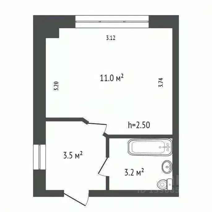 Студия Красноярский край, Красноярск ул. Энергетиков, 32 (23.0 м) - Фото 2