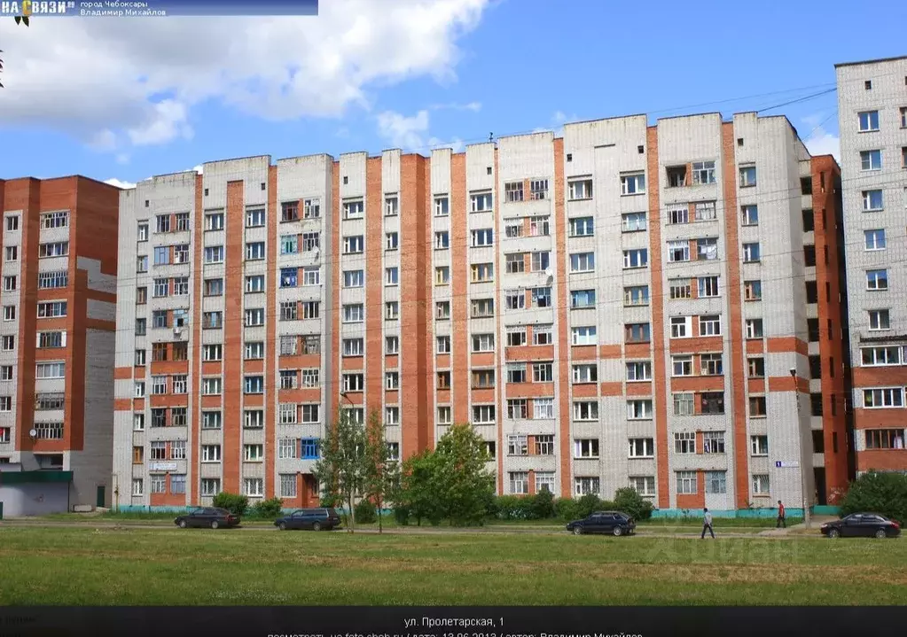 Свободной планировки кв. Чувашия, Чебоксары Пролетарская ул., 1 (35.8 ... - Фото 0