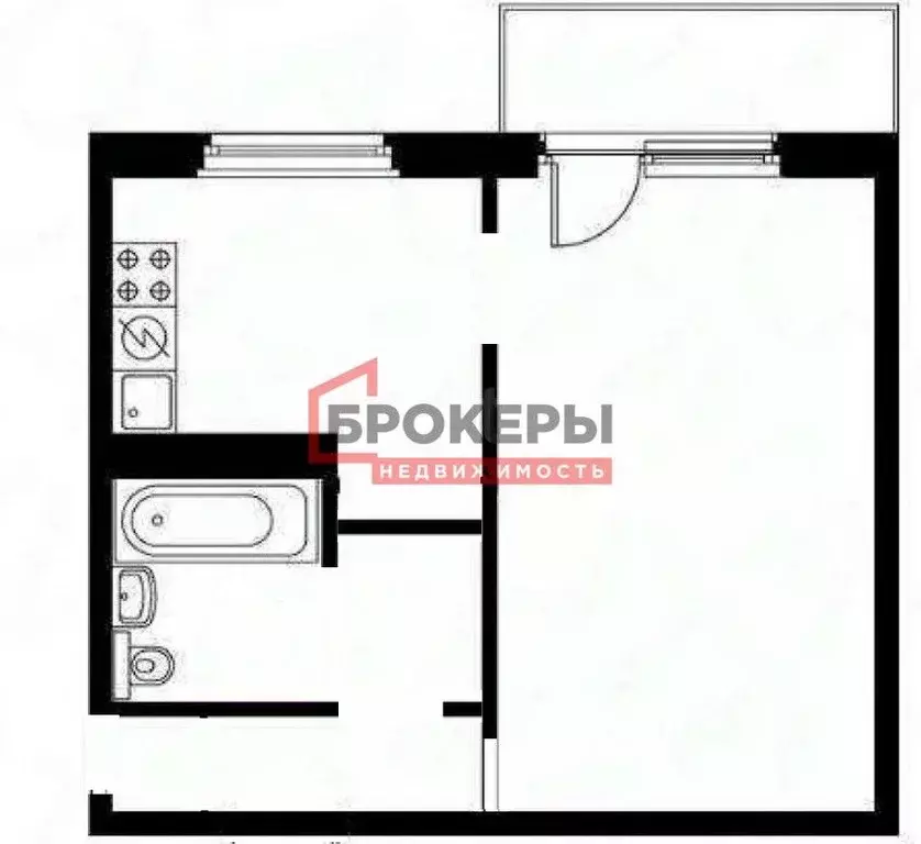 1-к кв. Севастополь просп. Октябрьской Революции, 85 (32.0 м) - Фото 1