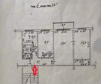 3-к. квартира, 58 м, 4/5 эт. - Фото 0