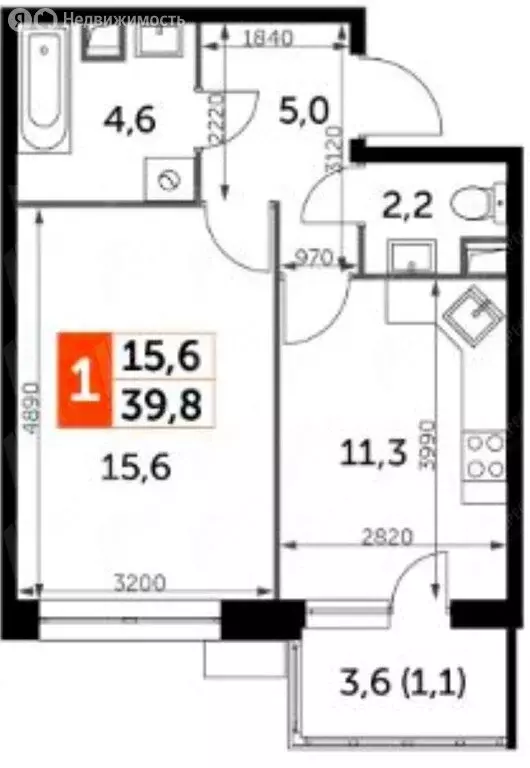 1-комнатная квартира: посёлок Нагорное, ЖК Датский Квартал, улица ... - Фото 1