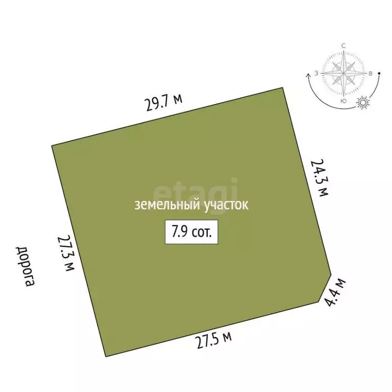 Участок в Крым, Ленинский район, Калиновское с/пос, Акташ-Кетен СТ, ... - Фото 2