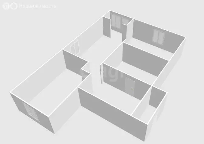 2-комнатная квартира: Южно-Сахалинск, улица М.А. Пуркаева, 35А (73.4 ... - Фото 1