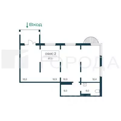 Офис в Новосибирская область, Новосибирск Игарская ул., 18/2 (87 м) - Фото 2