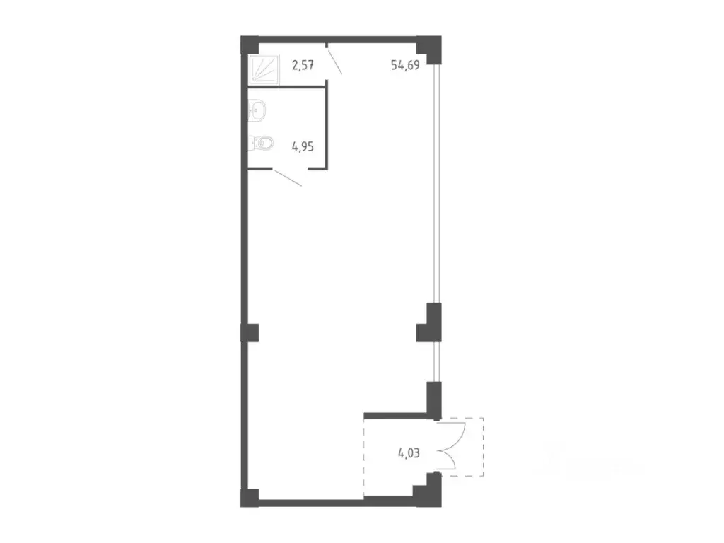 Помещение свободного назначения в Приморский край, Владивосток Квартал ... - Фото 1