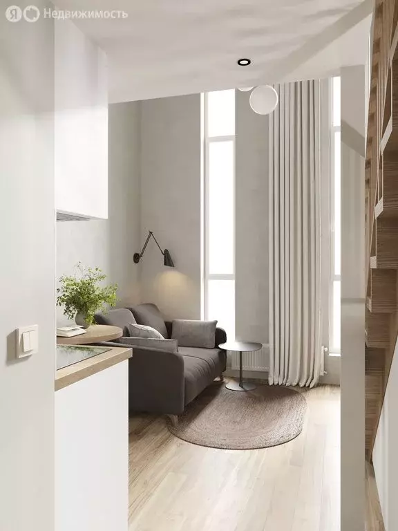 Квартира-студия: Тольятти, 4-й квартал, бульвар Курчатова, 20 (32.8 м) - Фото 0