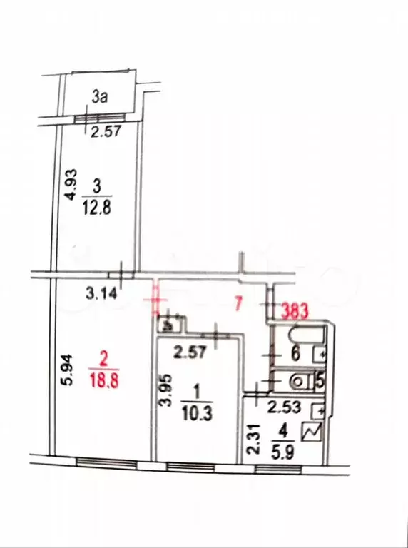 3-к. квартира, 59 м, 7/17 эт. - Фото 0