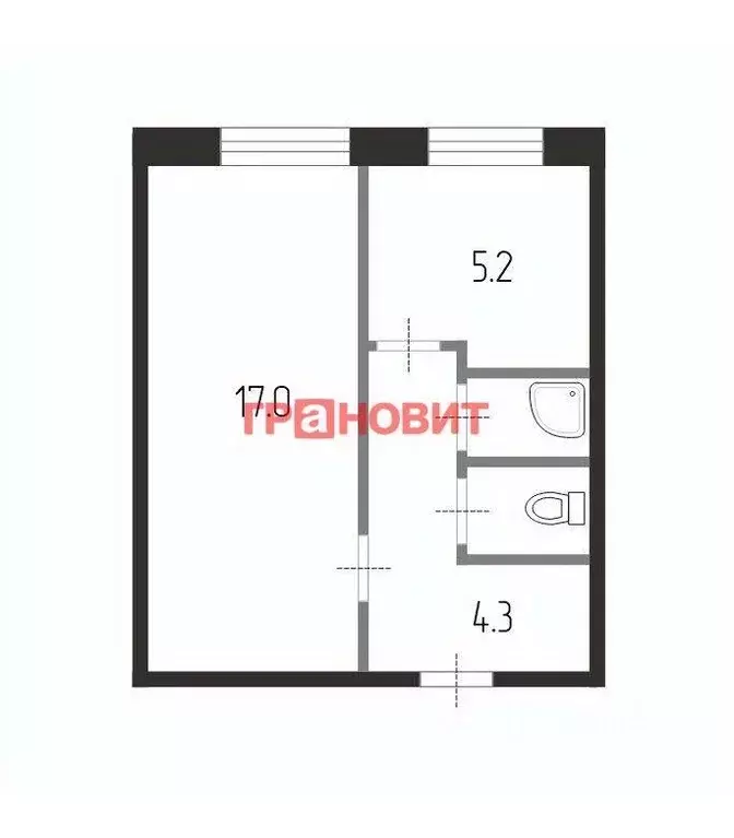 1-к кв. Новосибирская область, Обь ул. ЖКО Аэропорта, 27 (29.0 м) - Фото 2