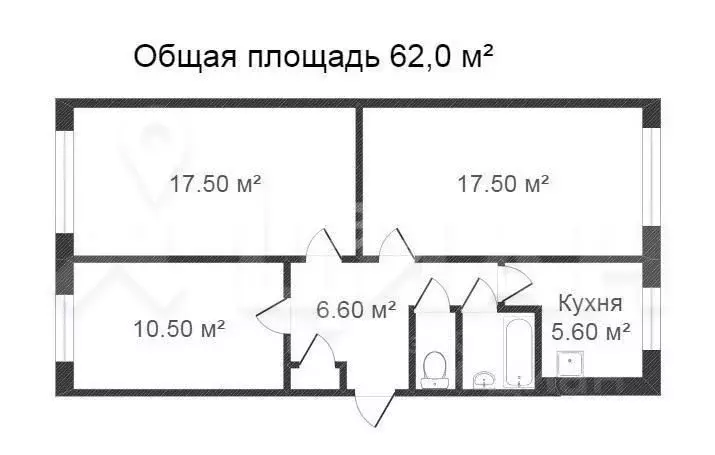 3-к кв. Мурманская область, Мурманск Дровяное жилрайон, ул. Юрия ... - Фото 1