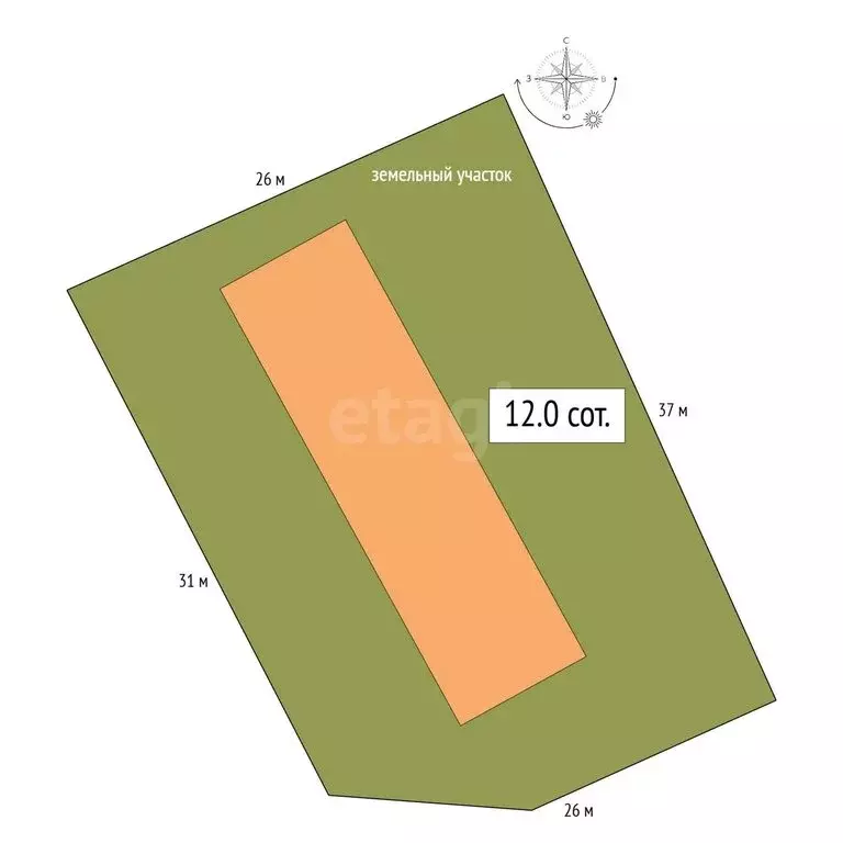 Дом в село Акташ, улица Орджоникидзе (346 м) - Фото 1