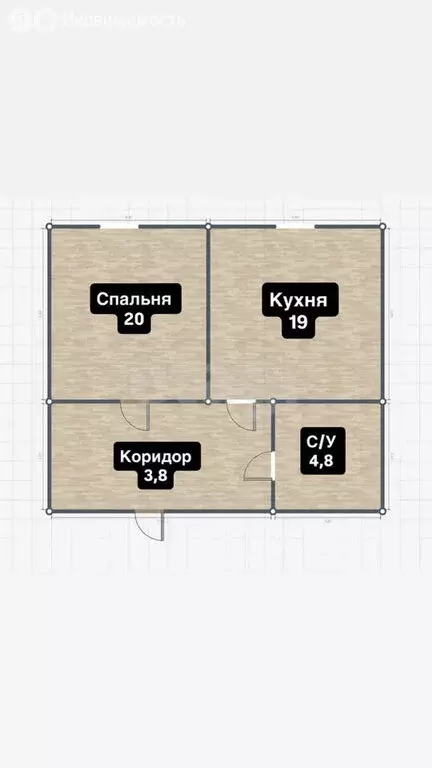 1-комнатная квартира: Каспийск, улица Ленина, 61/1 (47 м) - Фото 1