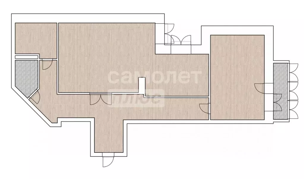 2-к кв. Тюменская область, Тюмень ул. Монтажников, 19к1 (83.0 м) - Фото 1
