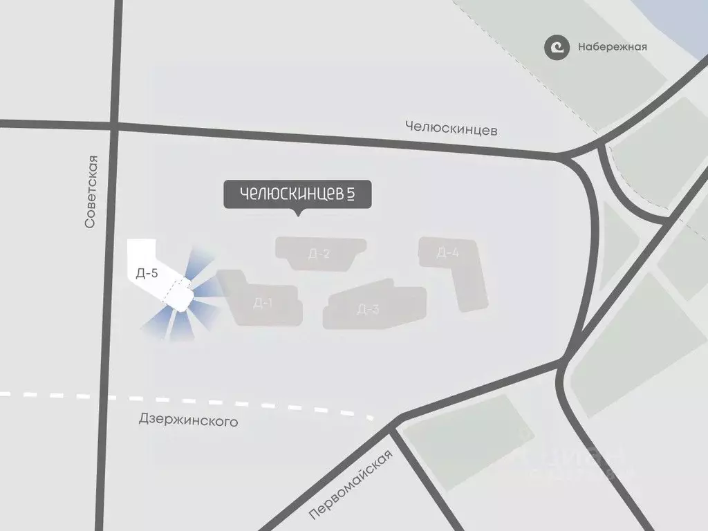 3-к кв. Тюменская область, Тюмень Челюскинцев 5 жилой комплекс (75.5 ... - Фото 2