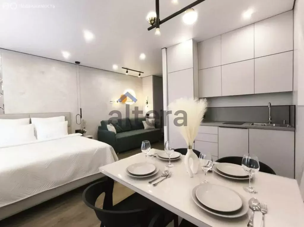 Квартира-студия: Казань, улица Габдуллы Кариева, 4 (32.01 м) - Фото 1