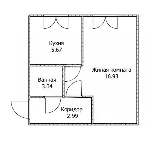 1-к кв. Ульяновская область, Ульяновск проезд Полбина, 18 (29.2 м) - Фото 1