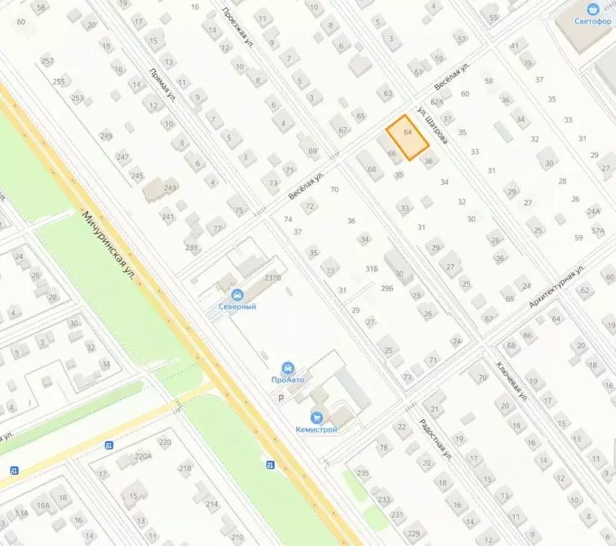 Участок в Тамбовская область, Тамбов Веселая ул., 64 (10.0 сот.) - Фото 1