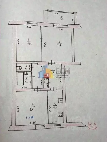 3-к кв. Тульская область, Новогуровский рп ул. Мира, 10 (58.7 м) - Фото 1