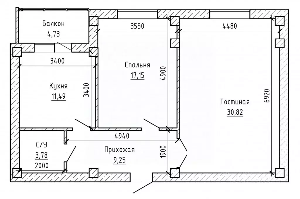 2-к кв. Кабардино-Балкария, Нальчик ул. Героя России Т.М. Тамазова ... - Фото 2