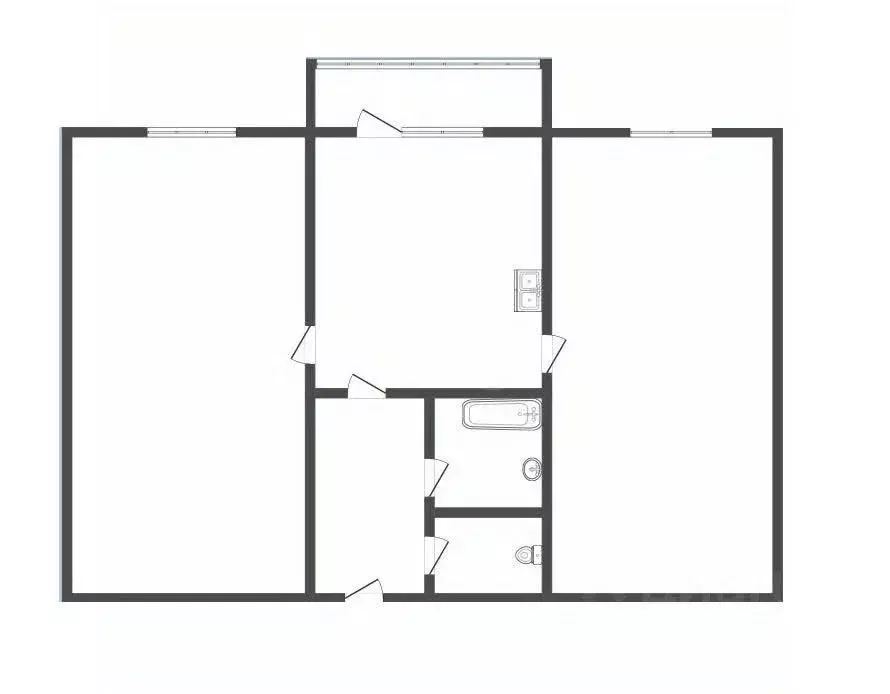 2-к кв. Кемеровская область, Прокопьевск Институтская ул., 109 (50.4 ... - Фото 1