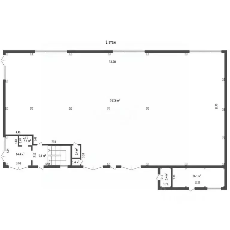 Склад в Тюменская область, Тюмень ул. Ветеранов Труда, 38В (1234 м) - Фото 2