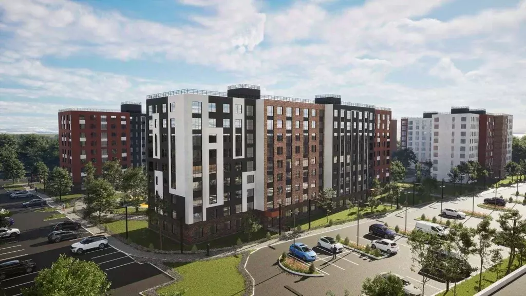 1-к кв. Тульская область, Тула Флагман жилой комплекс (42.06 м) - Фото 2