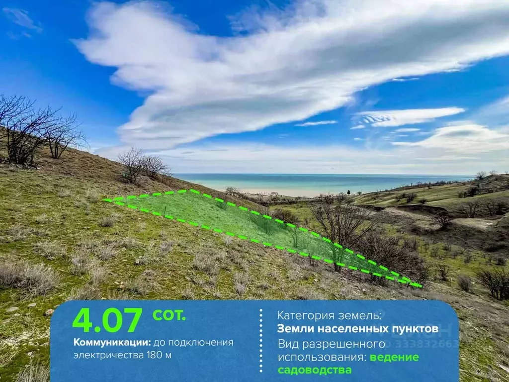 Участок в Крым, Алушта муниципальный округ, с. Приветное  (4.07 сот.) - Фото 2