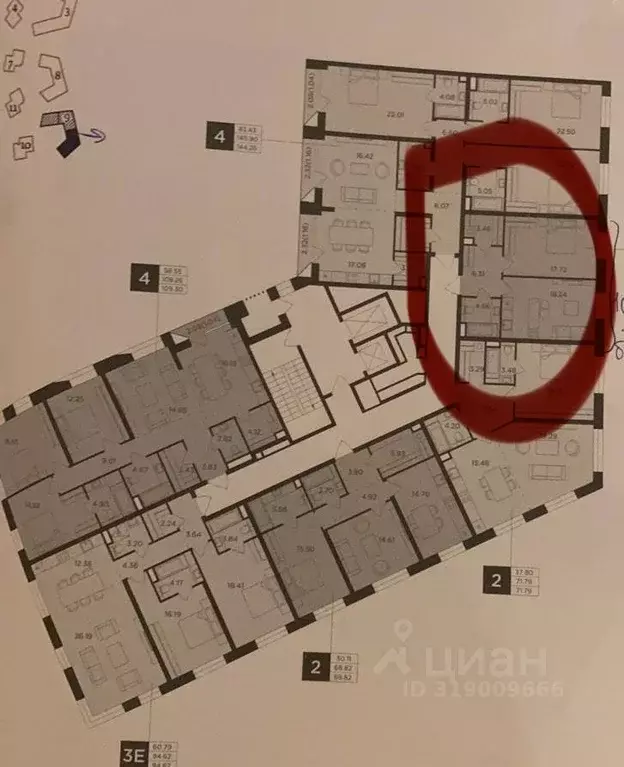 1-к кв. Москва Г мкр, Форивер жилой комплекс, 9 (51.0 м) - Фото 0