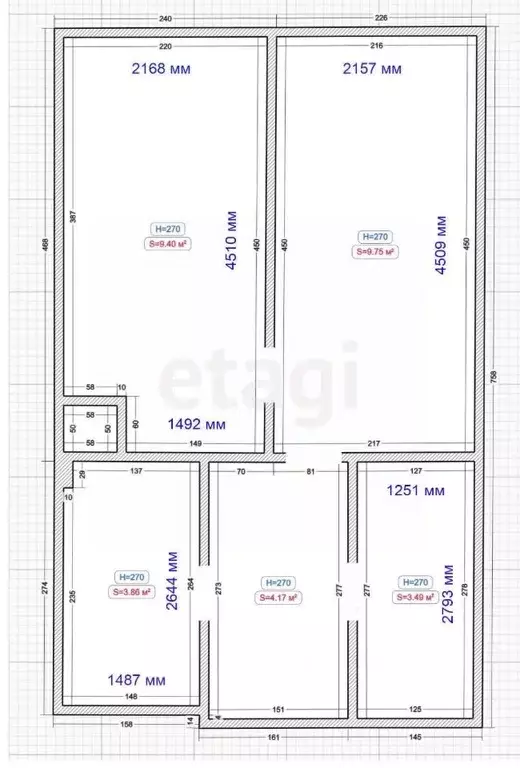 1-к кв. Татарстан, Казань ул. Братьев Батталовых, 20А (31.8 м) - Фото 1
