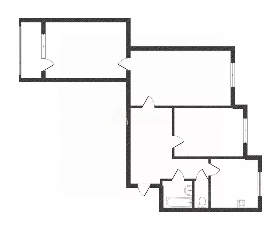 3-к кв. Ямало-Ненецкий АО, Новый Уренгой Мирный мкр, 3/1 (65.6 м) - Фото 0