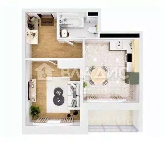 1-к кв. Пензенская область, Пенза ул. Богданова, 34 (40.6 м) - Фото 2