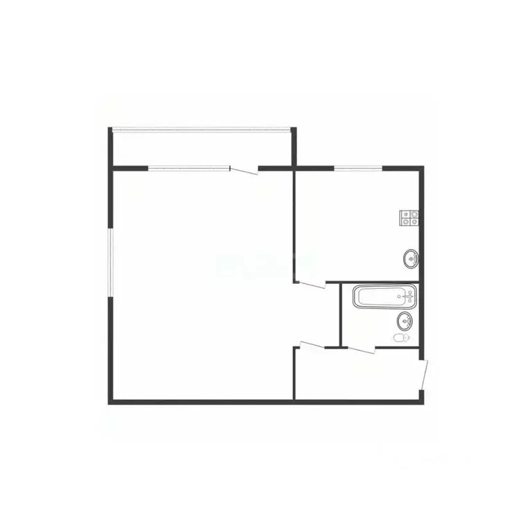 1-к кв. Смоленская область, Вязьма Московская ул., 16 (31.4 м) - Фото 1