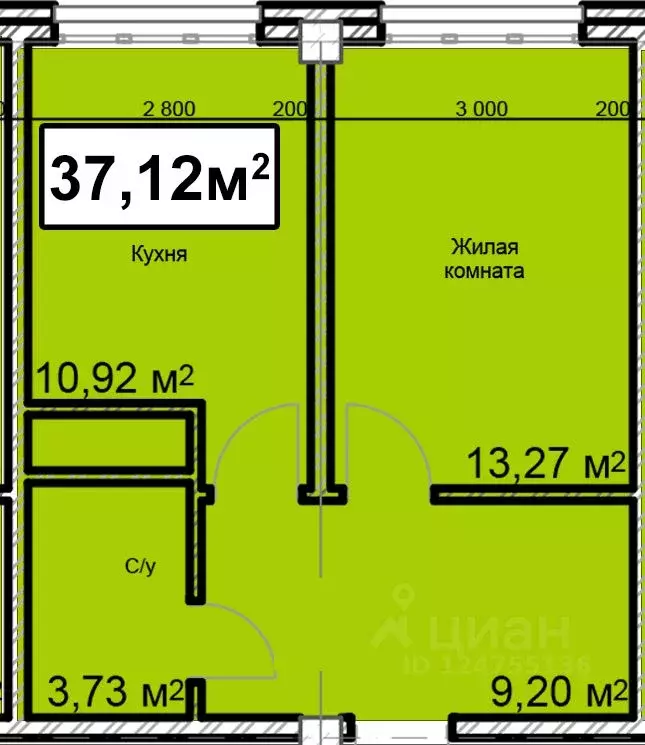 1-к кв. Ставропольский край, Ессентуки ул. Благодатная, 22к3 (37.12 м) - Фото 0