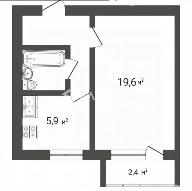 1-к кв. Москва Бакинская ул., 15 (32.7 м) - Фото 1
