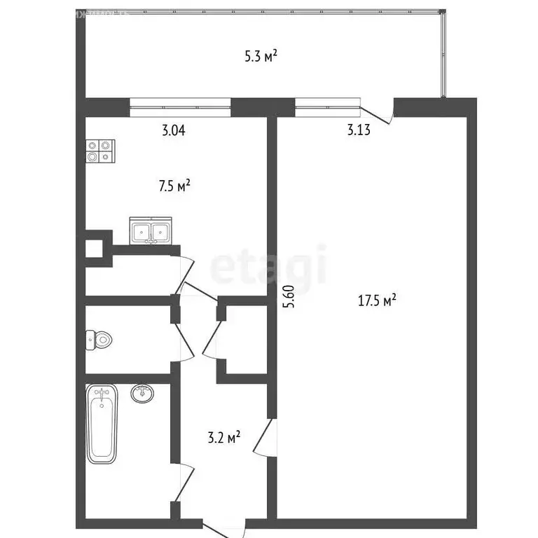 1-комнатная квартира: Санкт-Петербург, Отечественная улица, 7 (33.1 м) - Фото 1