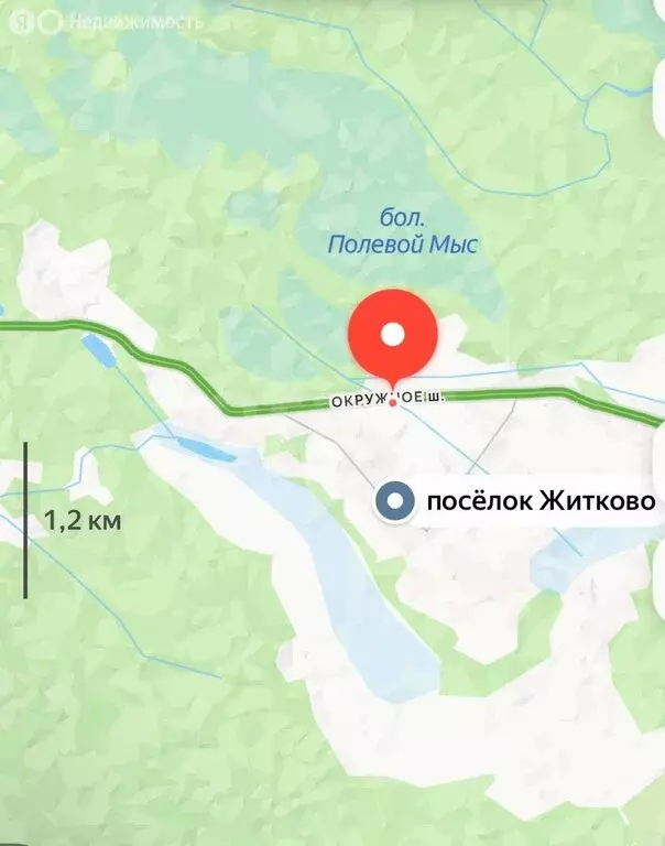 Участок в посёлок Житково, Окружное шоссе (251 м) - Фото 1