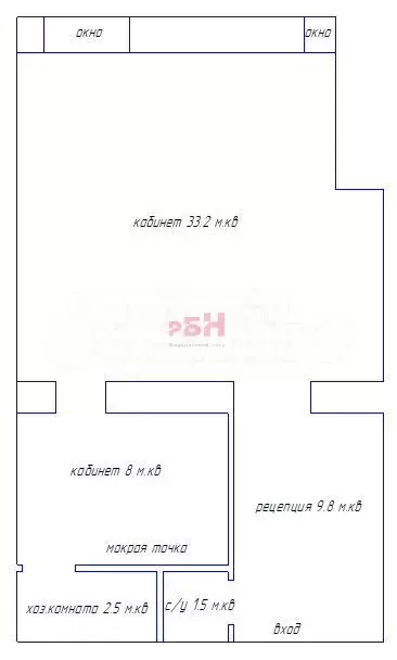 Первая линия. Набережная. 55 м.кв - Фото 0